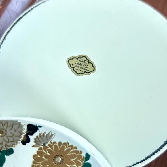 Vintage Otagiri Original Japan Lacquerware Coaster Set with 6 Floral Coasters - Picture 9 of 10